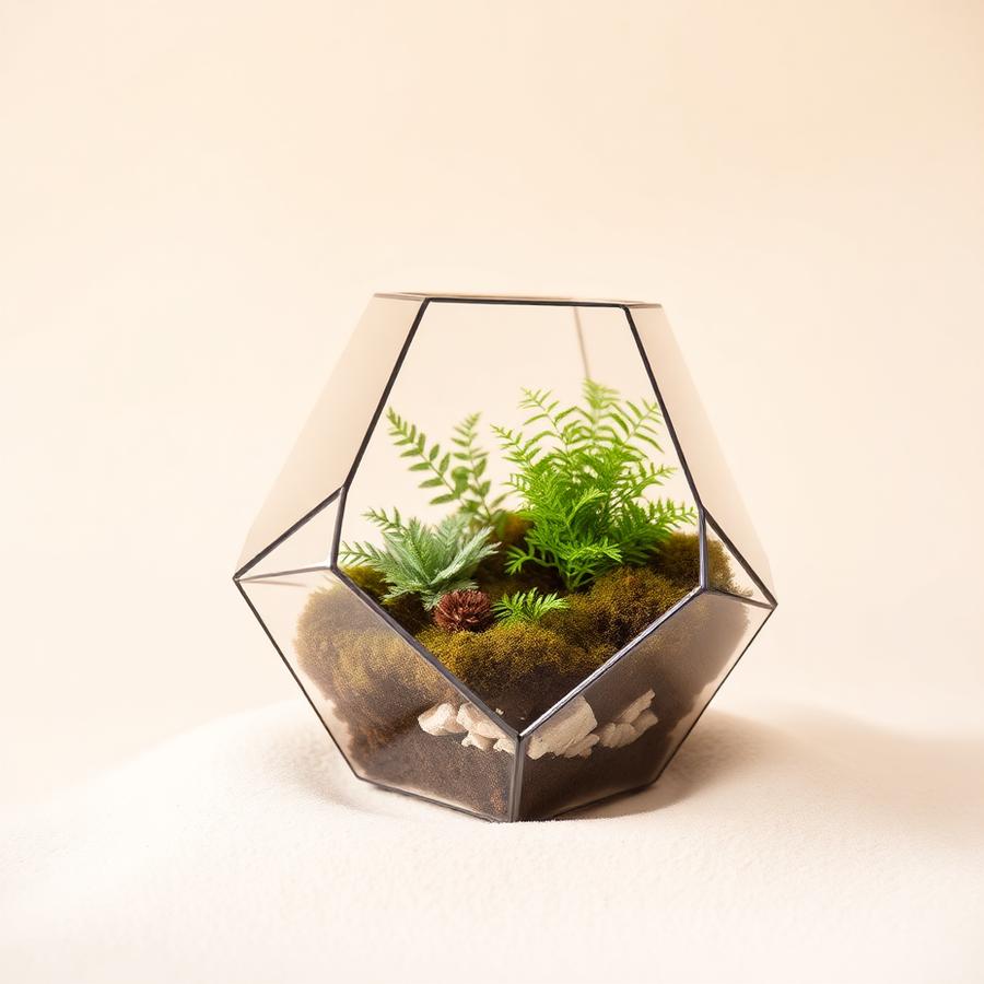 Geometric Glass Terrarium